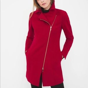 White House Black Market Asymmetrical Zip Coat